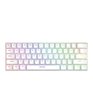H61K Portable USB 3.0 Wired Mechanical Gaming <strong>Keyboard</strong> 61-<strong>Key</strong> Mixed Light Blue Red Axis for PC &amp; Desktop Office <strong>Computer</strong> <strong>Use</strong> - Product Image 1