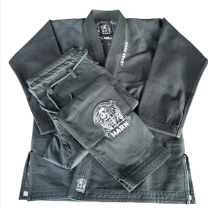 Tùy Chỉnh 450gsm 100% Cotton Màu Đen Kimono Phong Cách Bjj MMA Đồng Phục Cho Võ Thuật Và Jiu Jitsu - Product Image 5