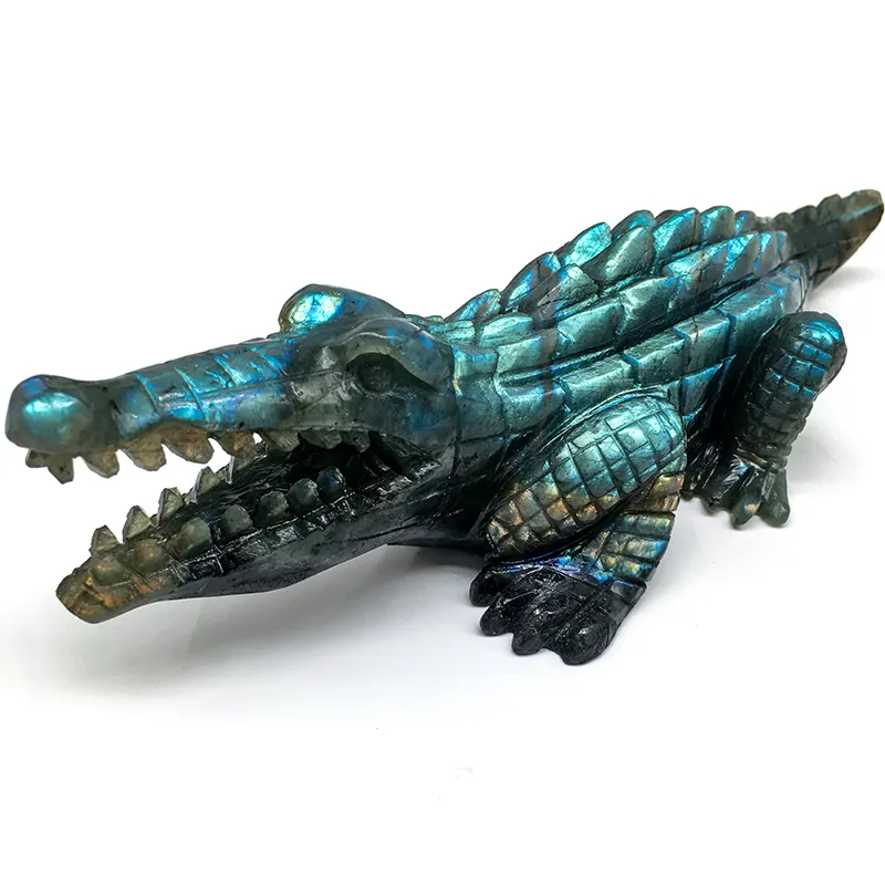 Atacado Fábrica Preço Natura cristal labrador crocodilo alta qualitybv artesanato para decoração