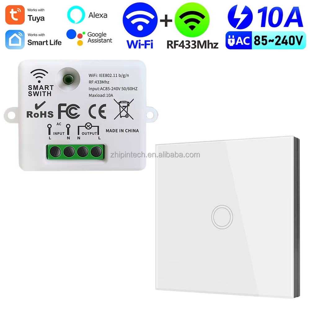 1 Switch 1 White Wall Switch