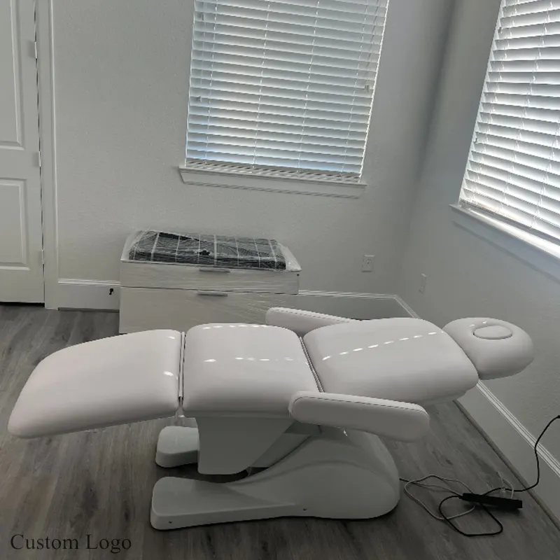 Table de massage moderne à 3 moteurs, lit électrique pour le visage, salon de beauté, massage spa, chaise de podologie, tatouage esthétique