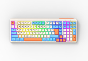 Teclado de sensación mecánico inalámbrico OEM con modo dual Bluetooth 5,0/2,4 Ghz - Product Image 2
