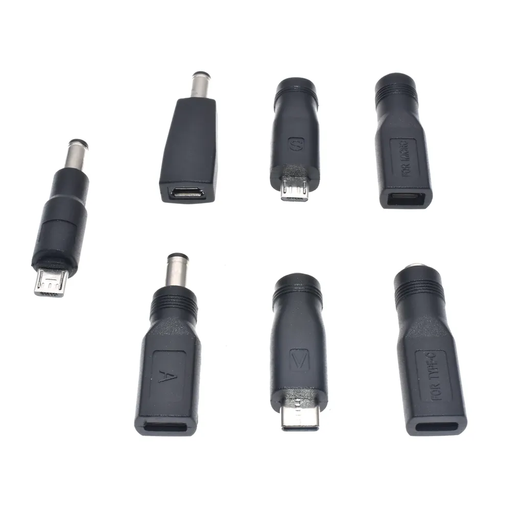 Type C/tablette Micro USB 2.0 à DC 5.5x2.1mm adaptateur de prise d'alimentation prise USB C à DC 5.5*2.1mm adaptateur de connecteur d'alimentation 5V