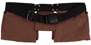 <strong>11</strong>-Pocket Brown &amp; Black Heavy Duty Construction <strong>Tool</strong> Belt Work Apron &amp; Pouch Quick Release Buckle OEM Customizable Poly Web <strong>Bag</strong> - Product Image 5