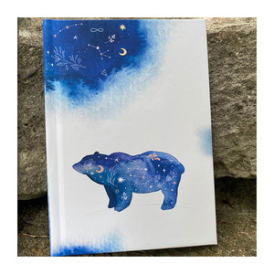 LABON personalizzato orso sogno diario acquerello diario orso spirito animale diario quaderno con copertina rigida