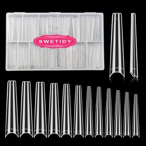 Hiçbir C eğrisi kare tırnak Tips çları-hayır C eğrisi uzun tırnak uçları-yimart 504 adet hiçbir C eğrisi XXXL kare düz yanlış Nail İpuçları whosale - Product Image 1