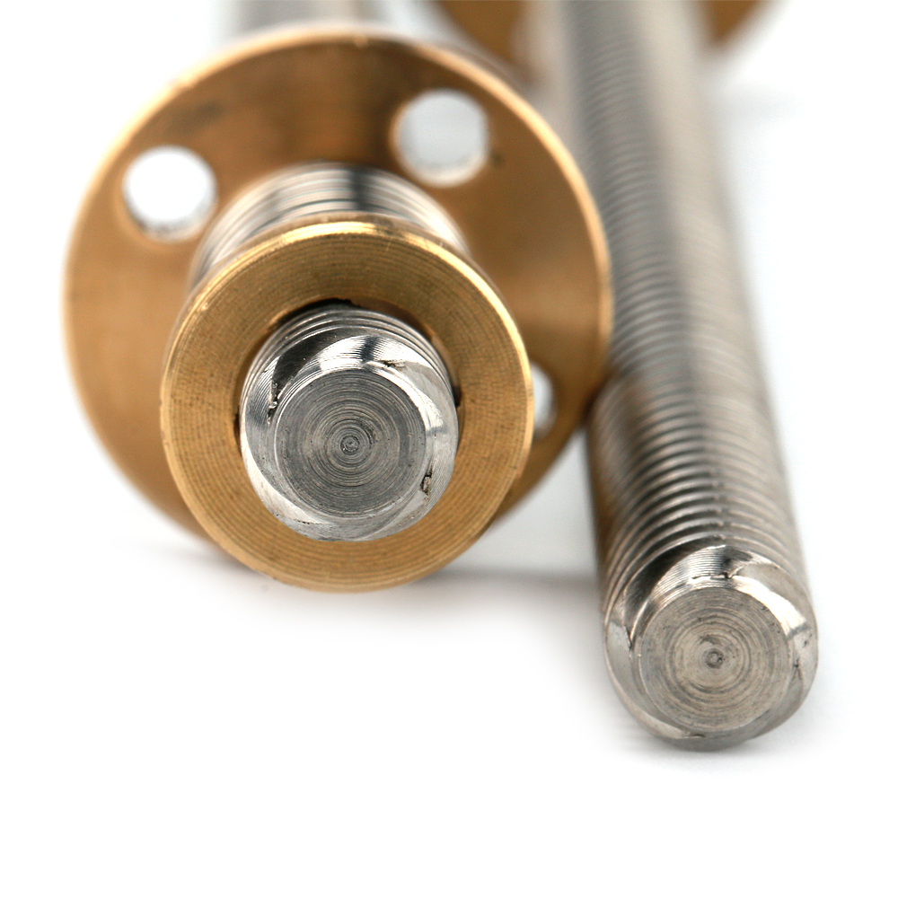Tr8x8 304 stainless steel lead screw 1000mm length withanti-backlash