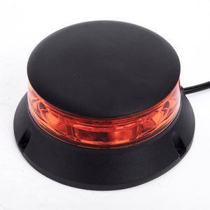 Motosiklet Strobe Led fren işığı küçük yuvarlak 12 volt beyaz ve sarı Bar Cob yanıp sönen ışıklar işaret güvenlik ile 44 çatı üst - Product Image 5