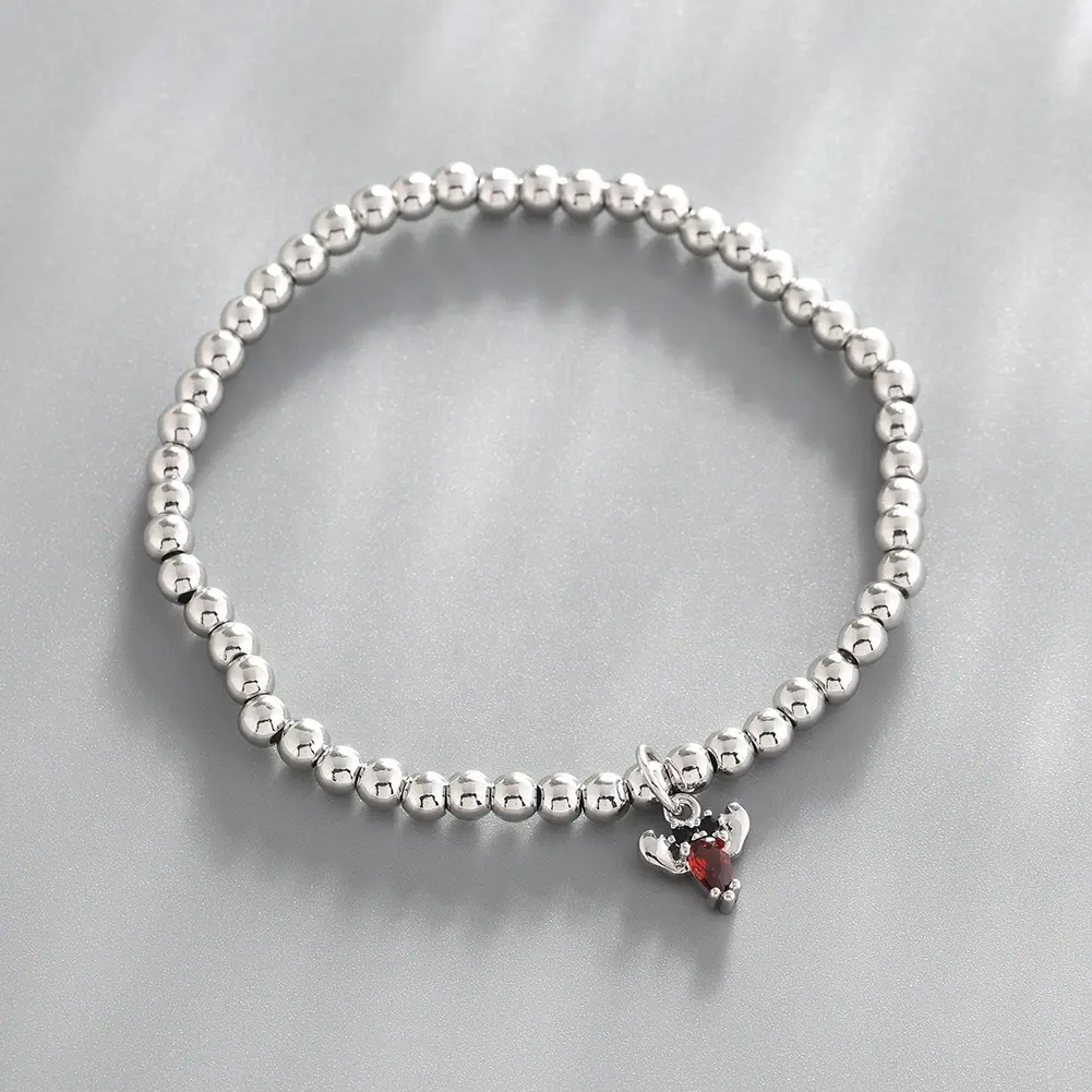 Stainless Steel Beads Ocean Bracelet Series Seahorse Whale Crab Turtle Charms bracelet Elastic bracelet