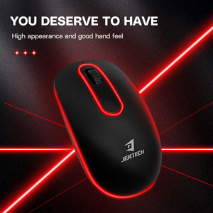 JERTECH JR2 2.4GHz Mouse Business portatile Mini Mouse casa rosso LED del Computer Mouse da ufficio senza fili - Product Image 5