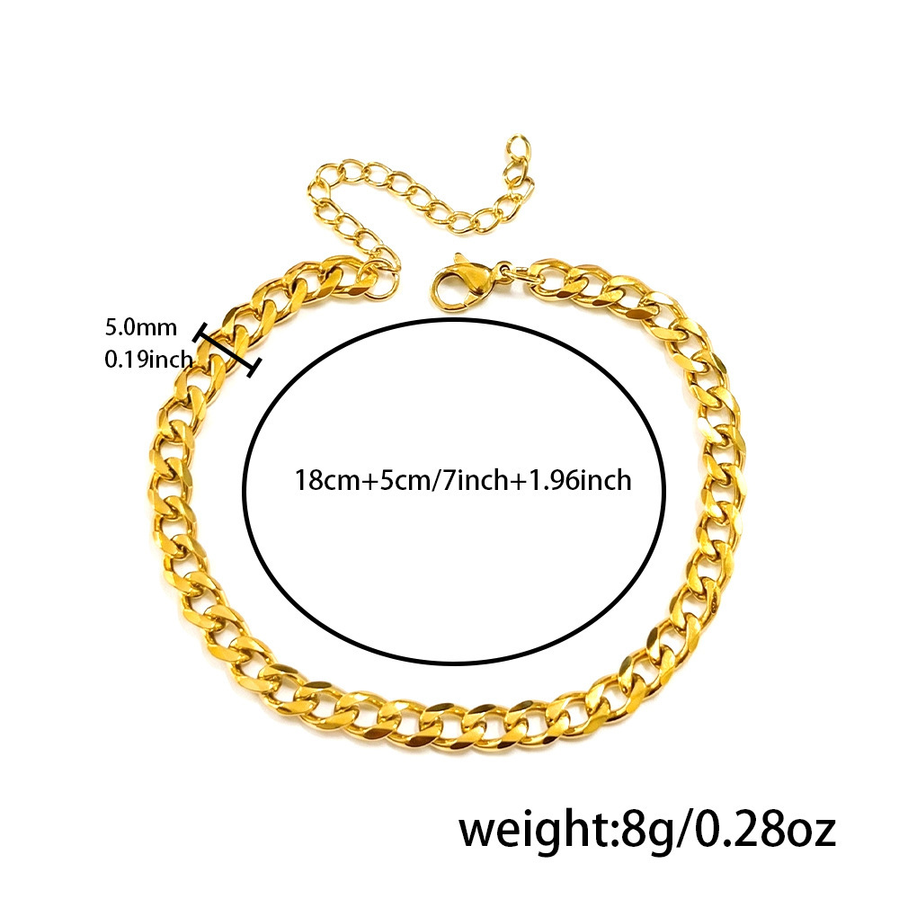 P0014-1 Bracelet (1.4 Single Clasp, 6-Sided Polish)