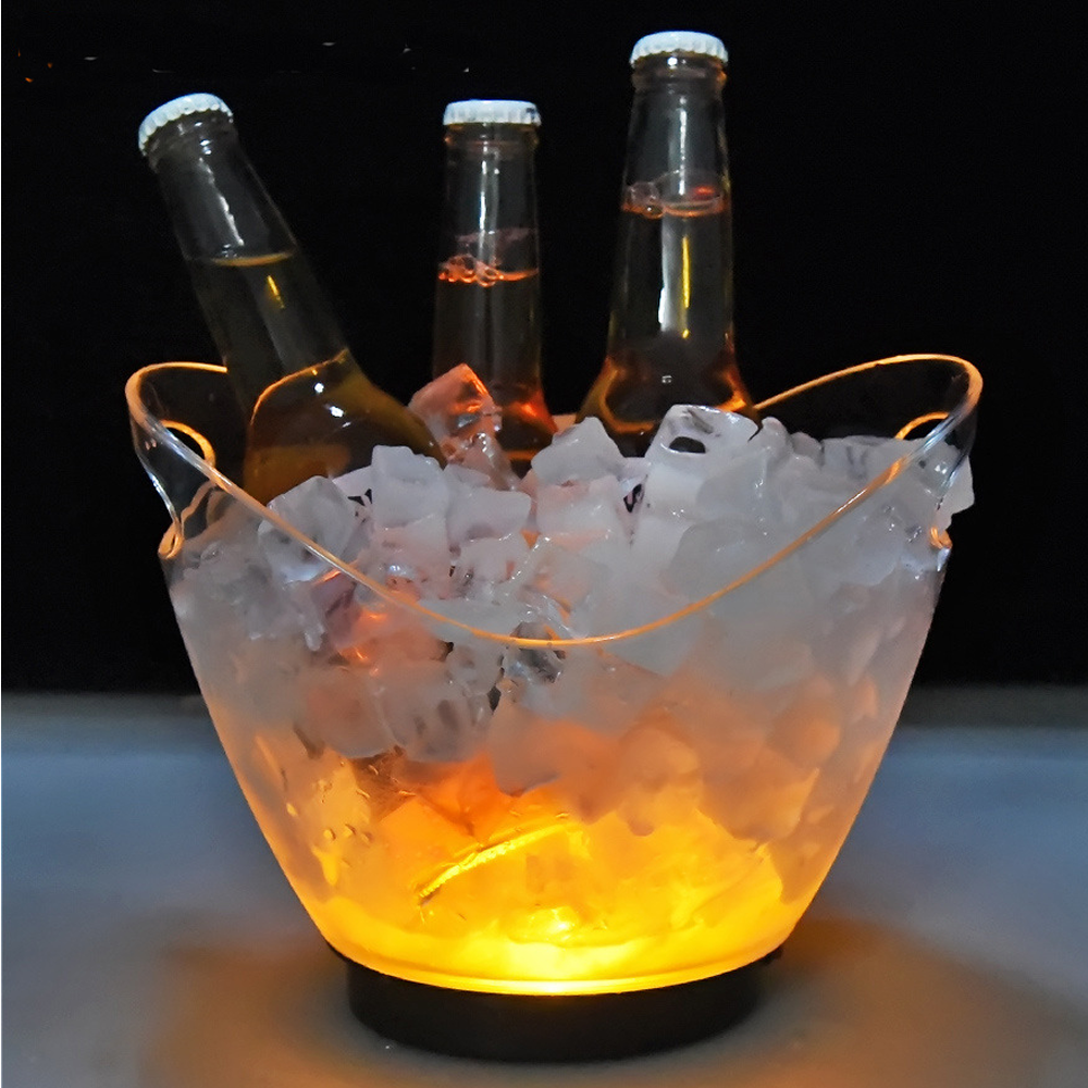 8L Color Transparente + LED Amarillo