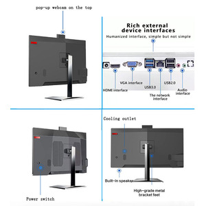 Computadora de escritorio monobloque de alta velocidad Gamer 27 23,8 i9 i7 i5 I3 con CPU RAM SSD DIY todo en uno PC computadora VGA AIO - Product Image 6