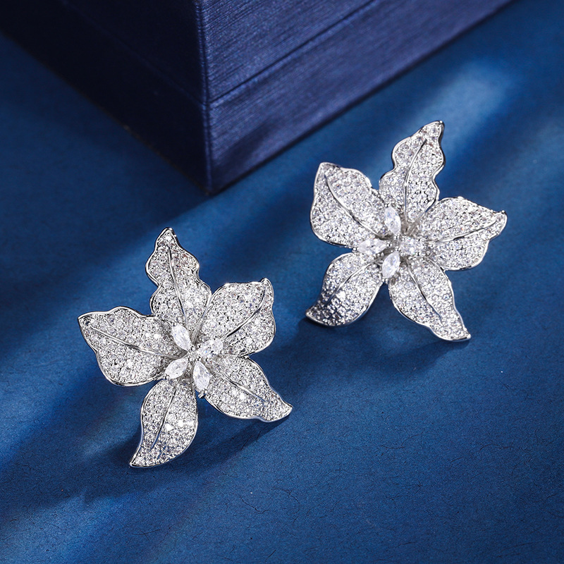 Boucles d'oreilles en or blanc