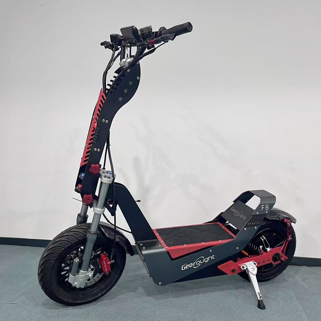 สีดำและสีแดง 72V 8000W 30AH
