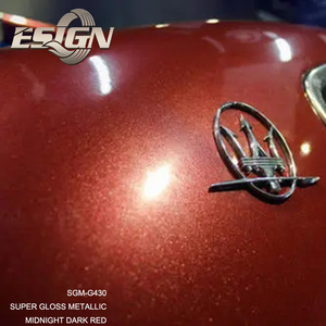 Super Gloss Metallic <strong>Midnight</strong> Dark Red Car Glowing in the Wrap Vinyl Sticker - Product Image 5