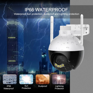 Icsee Robot al aire libre inalámbrico HD cámara de seguridad 5MP visión nocturna a todo Color con función IP Wifi PTZ para monitoreo de red - Product Image 3