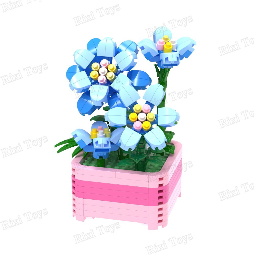 ZDP 61607-618 Flower Succulents Building Block Set - DIY Bonsai