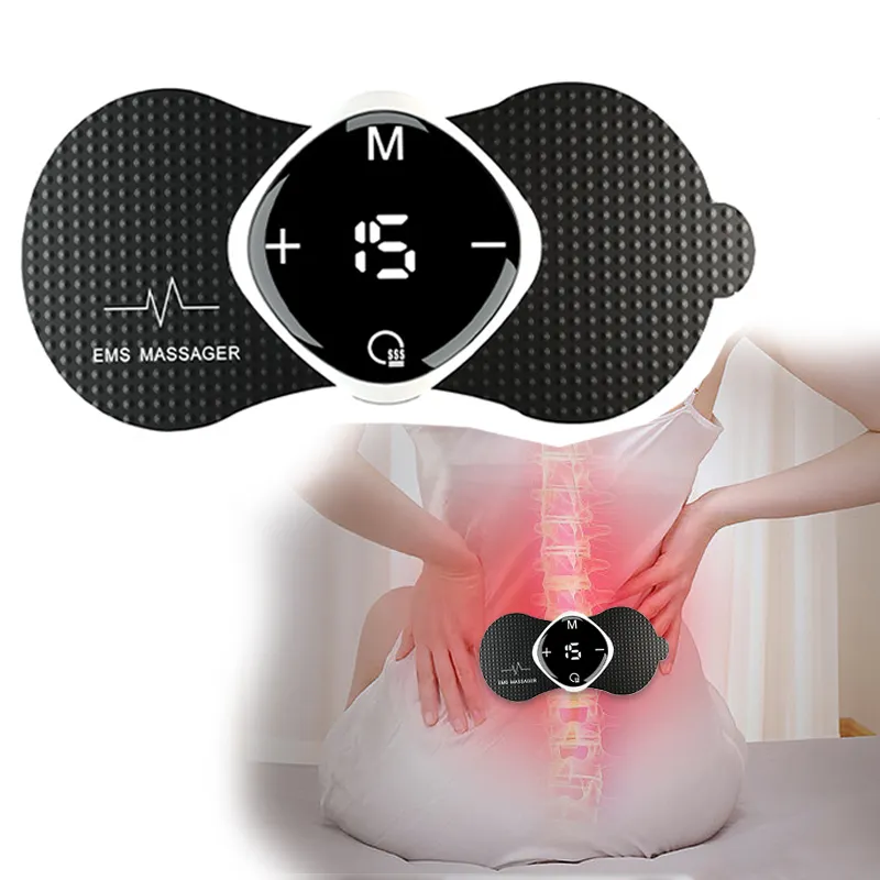 2023 Healthpal kendinden yapışkanlı ağrı kesici masaj 4 kanal Mini masaj Tens pedleri Ems elektrot cihazı makinesi, Ems Tens