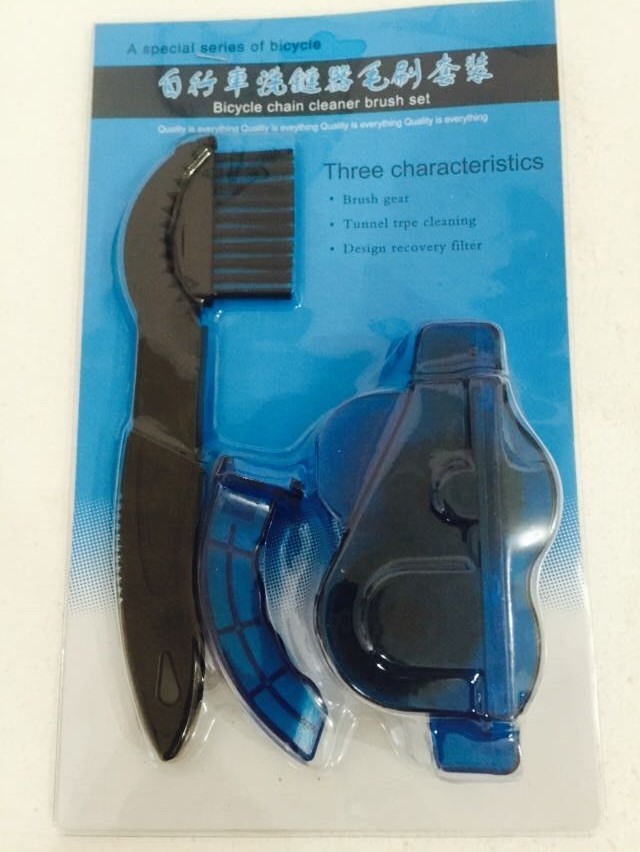 Ensemble de rondelles de chaîne bleues + petites brosses