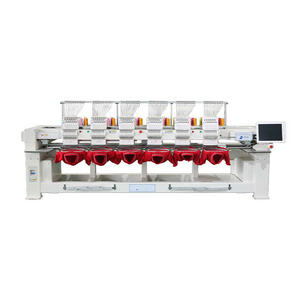 Ordenador multifunción 12 agujas 6 cabeza tapa camiseta costura Cording bordado máquina lentejuelas bordado máquina computarizada - Product Image 1