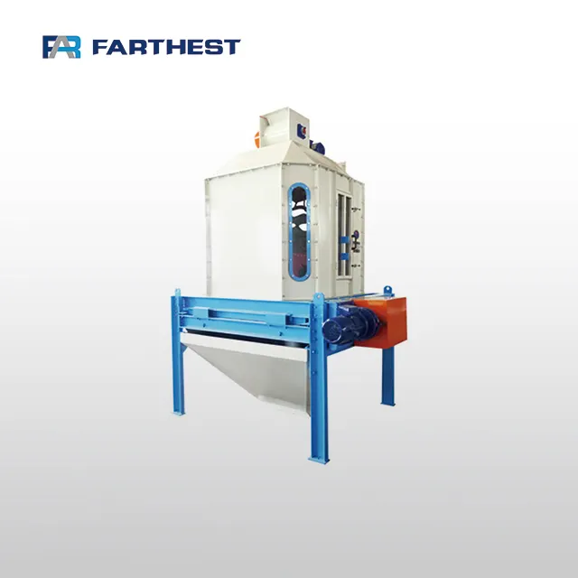 Liyang CE Approved Counterflow Feed Pellet Cooling Machine For Chicken Factory