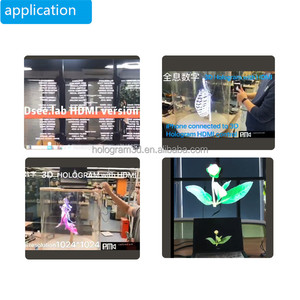 Dsee-65HDU H D M I 3D LED Hologram Fan Syncbox reklam ekranı gerçek zamanlı etkileşim yüksek kalite Hologram projektör - Product Image 6