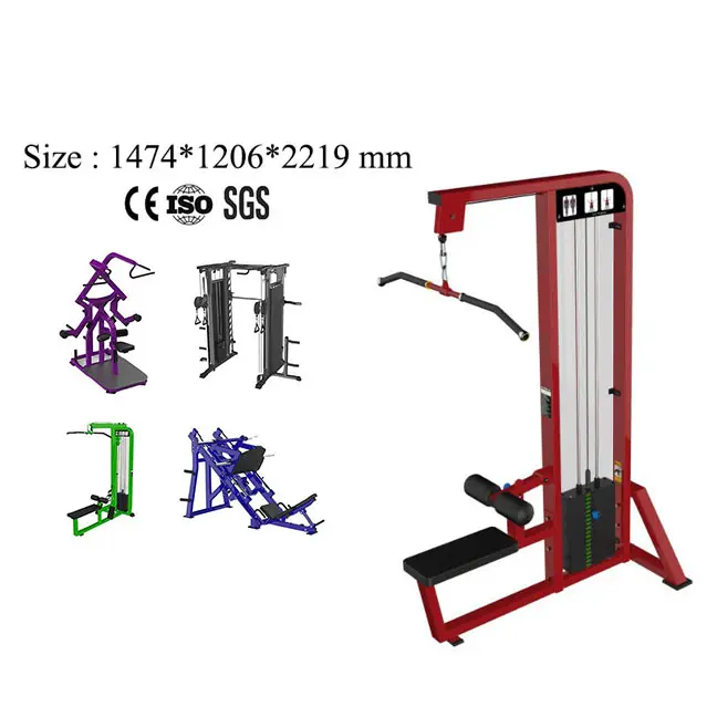 Commerciële Sportschool Fitness Of Thuisgebruik Body Building Back Extension Lat Pull Down