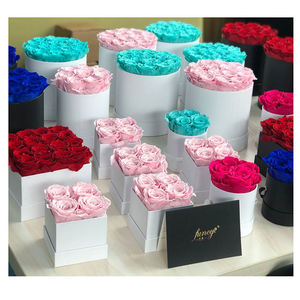 Yüksek kalite sonsuza kırmızı güller çiçekler kutuda özelleştirilmiş uzun süre zaman korunmuş düğün sevgililer günü süslemeleri için - Product Image 5