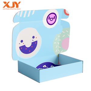 XJY Elegante Wellpappe Pappkarton Luxus bedruckte Baby Geschenk Versand Small Business Mailer mit elegantem Chemise Design