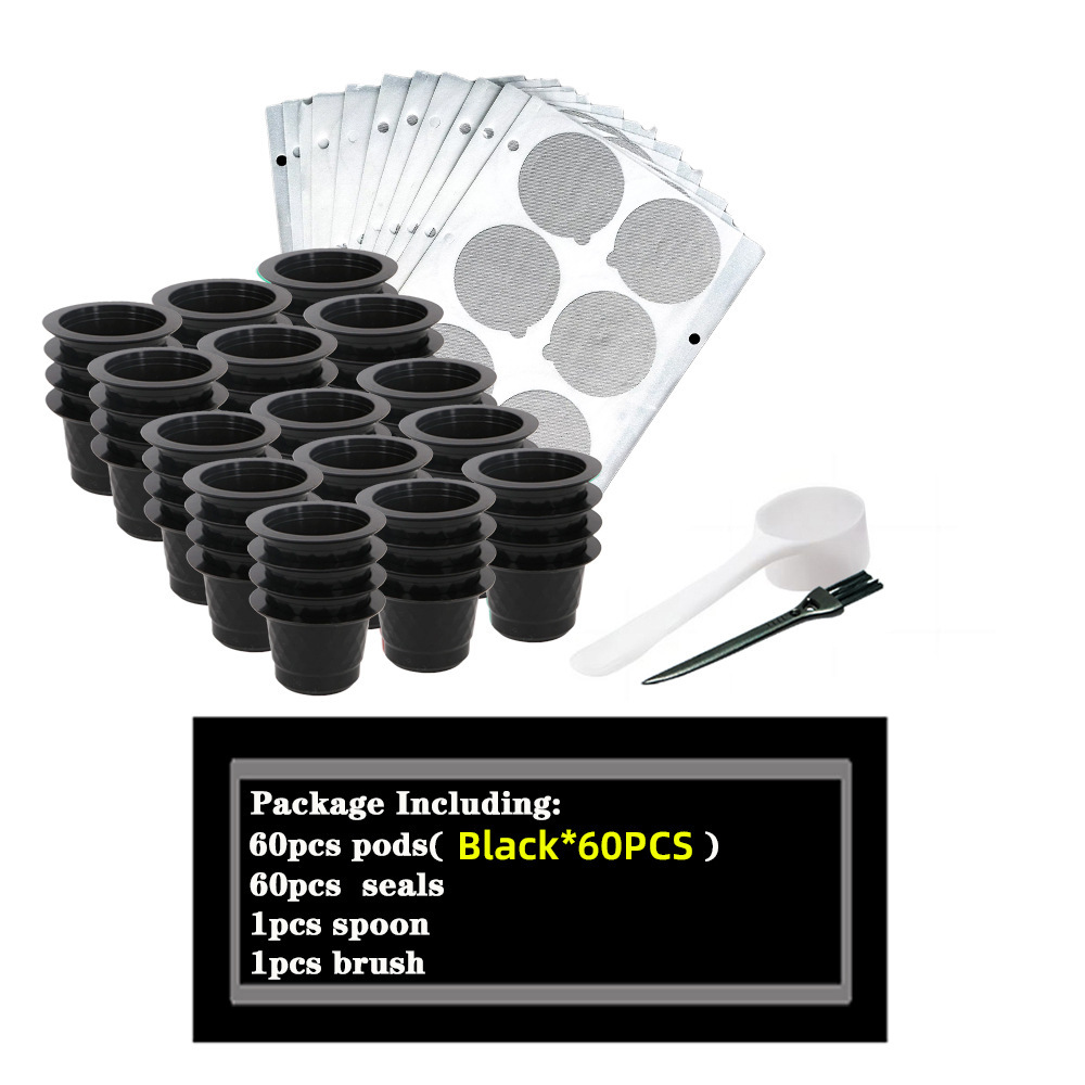 60 gobelets noirs avec 60 films, numéro de modèle : Y22705