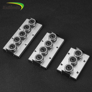 双轴矩形方形车轮直线导轨SGR系列银色SGR20 SGB20UU-5车轮 - Product Image 1