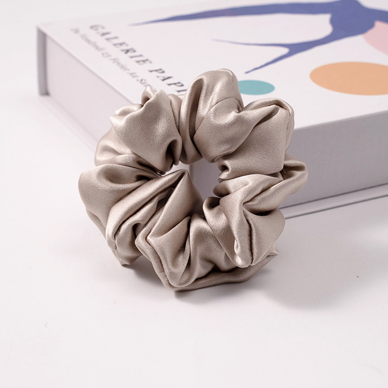 Champagne Silk Scrunchie 4cm