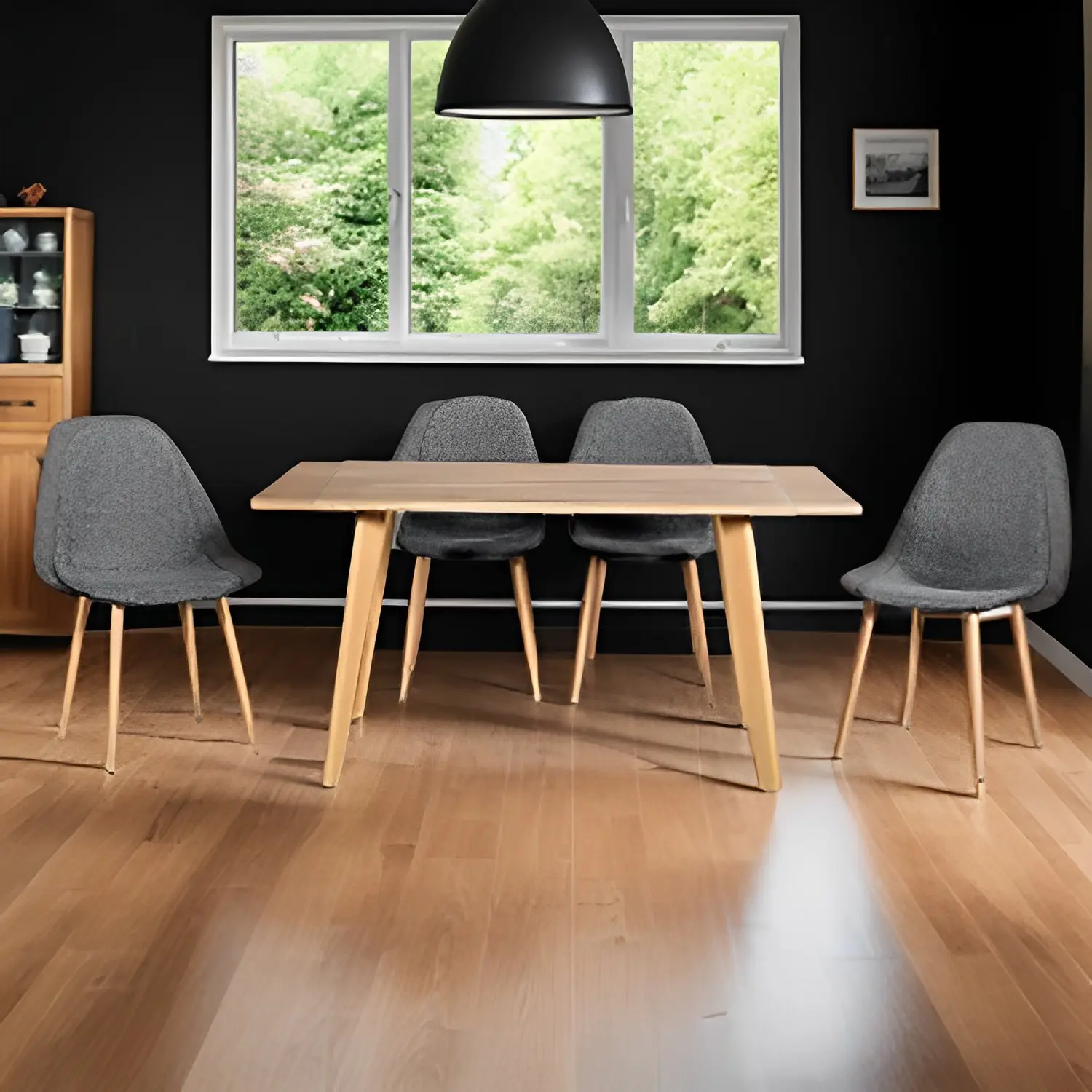 식탁과 의자 세트 럭셔리 현대 레스토랑 홈 다이닝 룸 식탁 MDF 나무 탑 식탁 세트