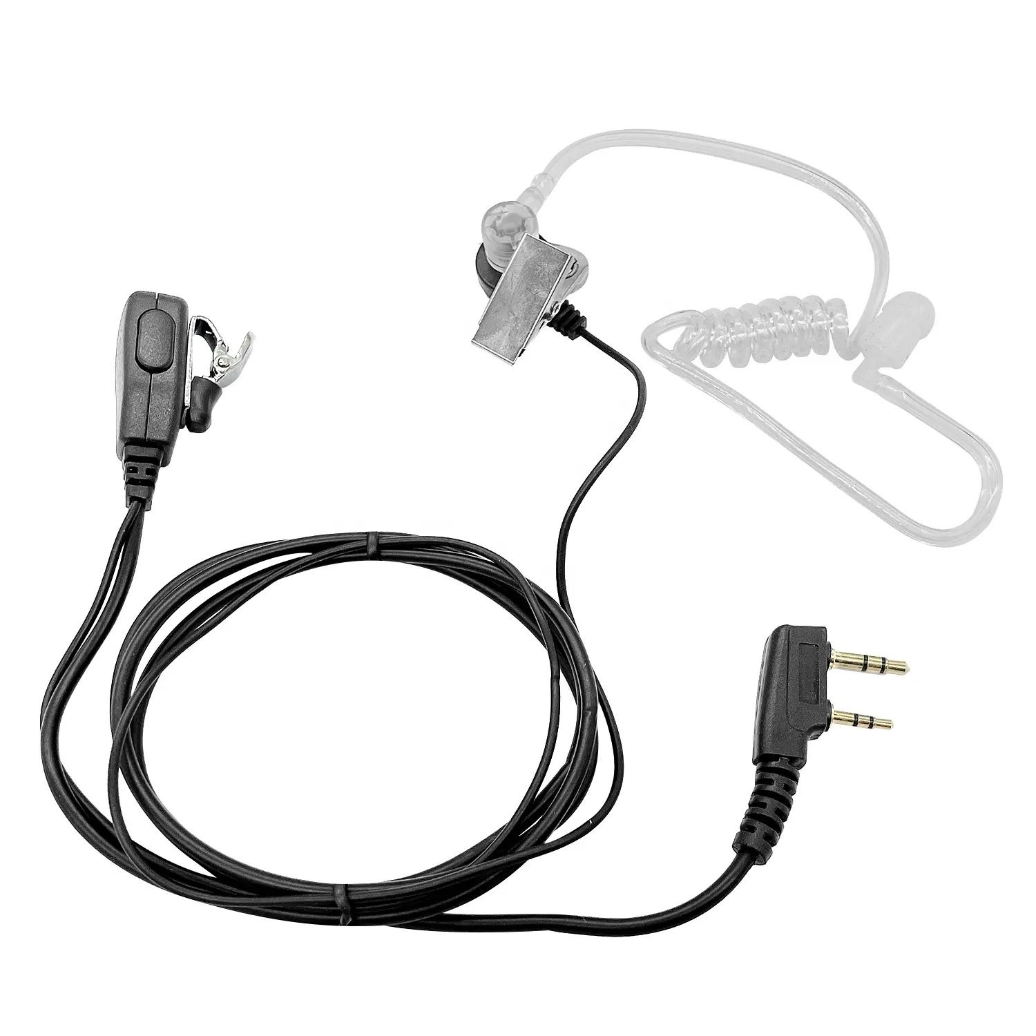 3.5mm acoustic tube 35mm plug ptt walkie talkie earphones air ear coil airtube transceiver acoustic-tube-earpiece