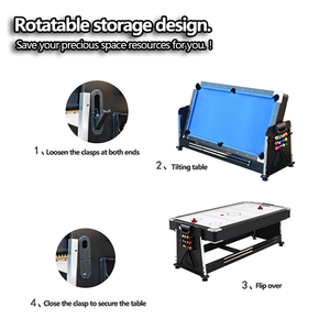OULAN 2025 High Quality 4-in-1 <strong>Multi</strong> <strong>Functional</strong> Billiards <strong>Table</strong> Multifunctional <strong>Game</strong> <strong>Table</strong> 4 in 1 Billiard Pool - Product Image 4