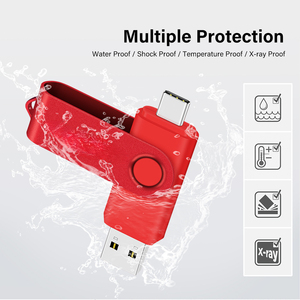 Otg anahtar Usb Flash sürücü 32gb 64gb Flash bellek 16 Gb akıllı telefonlar için 2 in 1 Cle Usb 2.0 Pendrive - Product Image 2