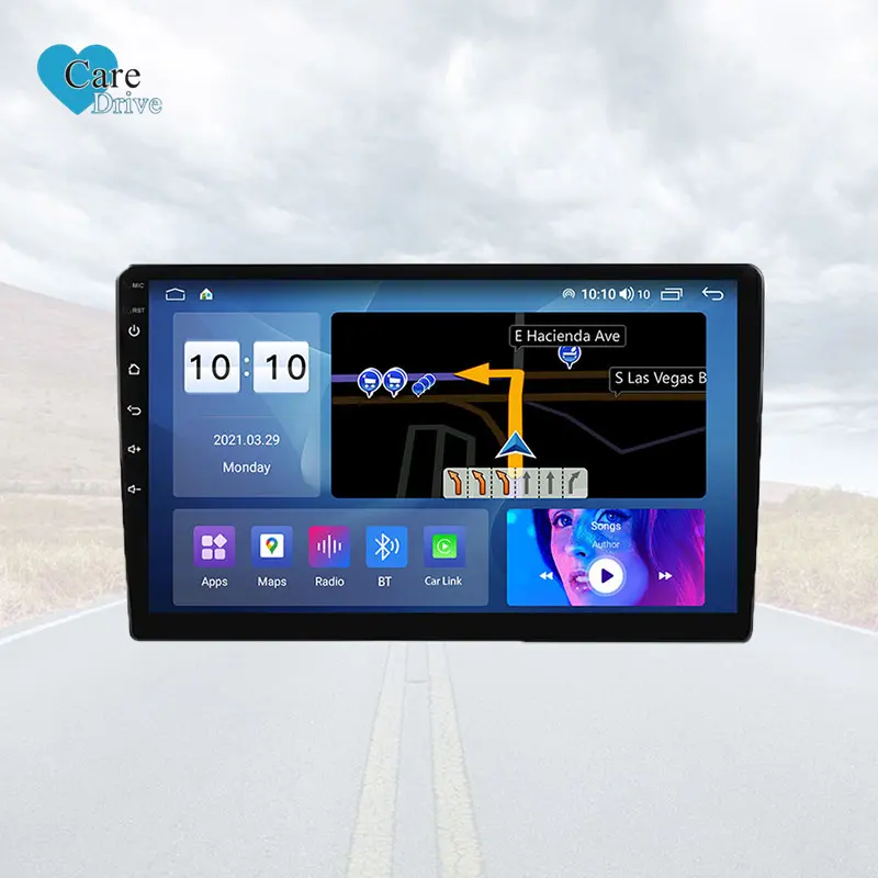 CareDriveファクトリーサプライ332Gb 4G Fm Am Dsp Rds Carplay10インチユニバーサルカーオーディオ2 Din Androidプレーヤー