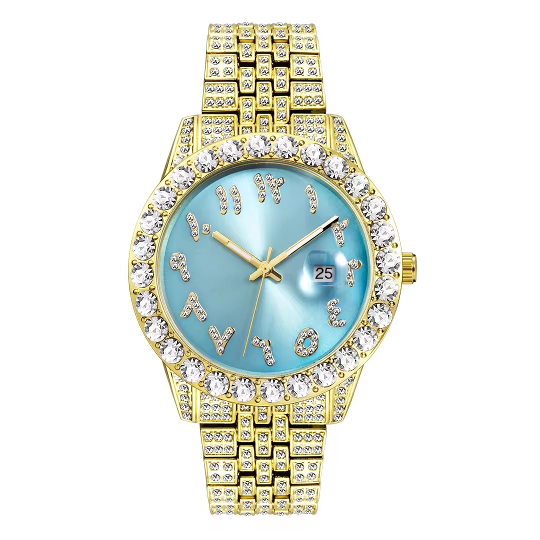 Gold and blue