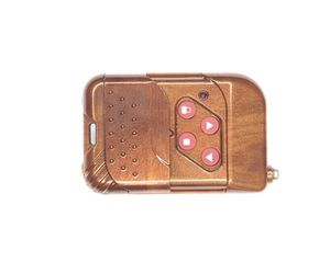 2022 nuovo telecomando wireless 433.92MHZ push cover 4 tasti mogano codice fisso telecomando RF - Product Image 2