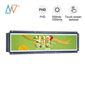 19英寸开放式框架DVI VGA HD输入超宽Tft显示器，拉伸条Lcd显示屏