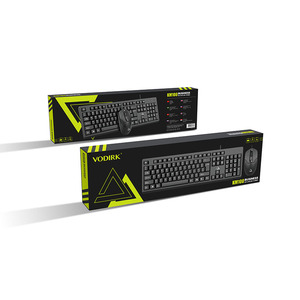 Juego KM100 de teclado de ratón con cable para el hogar, negocios, oficina, teclado combinado de ratón, teclado de ordenador - Product Image 4