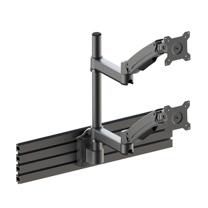 Height Adjustable Screen <strong>Monitor</strong> Stand Control Room Console Accessory Computer Dual <strong>Monitor</strong> Stand Arm - Product Image 2