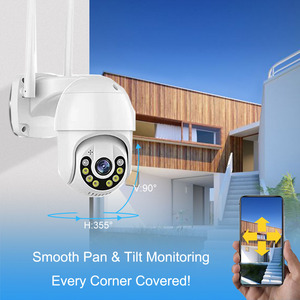 สมาร์ทควบคุมแอป Ptz 1080จุดกล้อง Wifi ไร้สายกลางแจ้งโดม Ptz กล้อง Ip ที่มีติดผนังยึด - Product Image 5