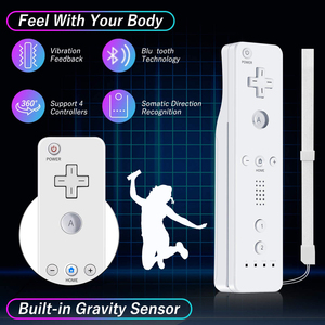 สำหรับนินเท็นโด wii/wii U จอยสติ๊ก2 in 1รีโมทคอนโทรลไร้สายชุดควบคุมการเคลื่อนไหวบวกกับเคสซิลิโคนมือจับวิดีโอเกม - Product Image 6