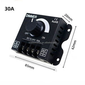 LED striscia di luce Dimmer 12v 24 v30a Dimmer Controller Led striscia di luce Pwm dimmerazione rotante interruttore Dimmer rotante per luci a Led - Product Image 5