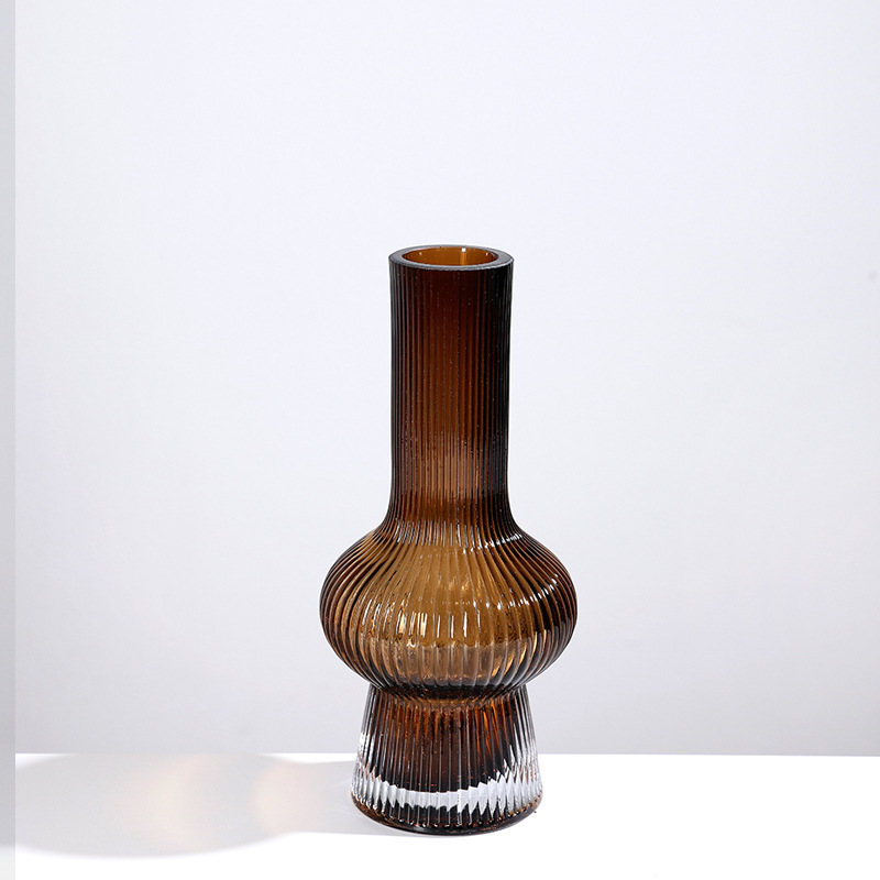 Mouth 5.5* diameter 12.5* height 26/brown