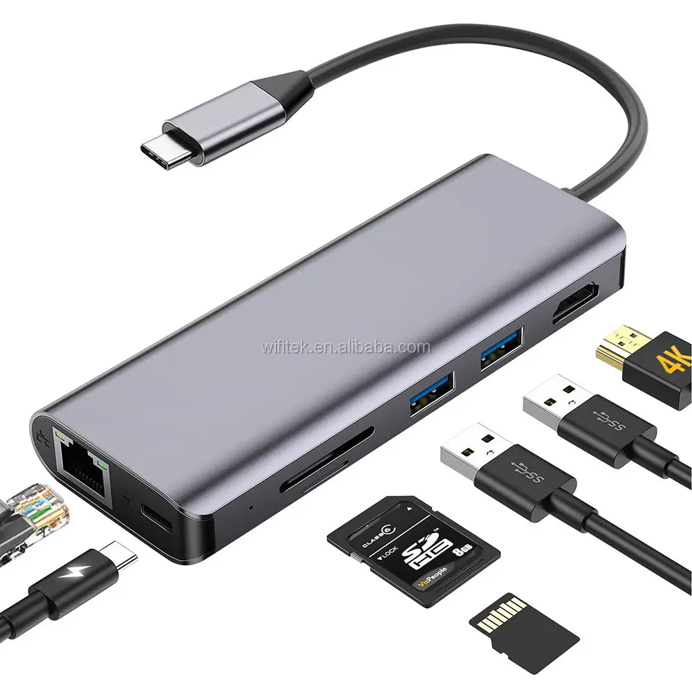 100W PD зарядки USB C док-станция для TF/SD кард-ридер компьютерные аксессуары