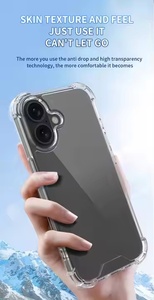 100% 完璧なフィットケースiPhone 16用クリアスリムフィット傷防止ソフトTPU PC透明カバーiPhone 16 Pro Max 16 Plus用 - Product Image 6