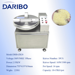 เครื่องตัดชามอุตสาหกรรมอัตโนมัติ40L 200L 125L 80L เครื่องแปรรูปเนื้อสัตว์ - Product Image 3
